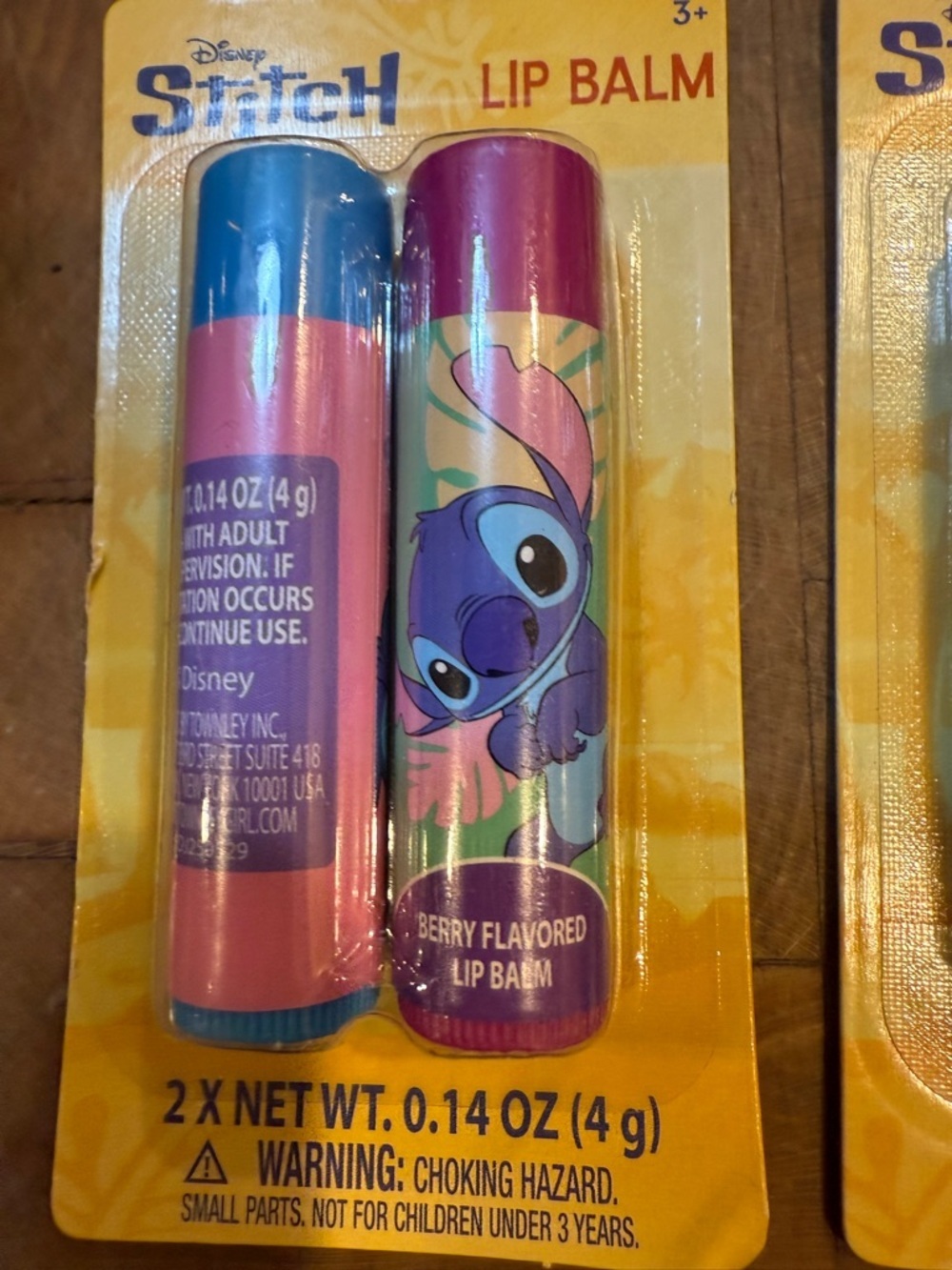 Disney Stitch Lip Balm Twin Pack - Blue, Pink, Purple Brand NEW - Picture 3 of 7